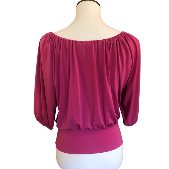 Vintage Gypsy Neckline Blouson Top - Picture 5 of 7